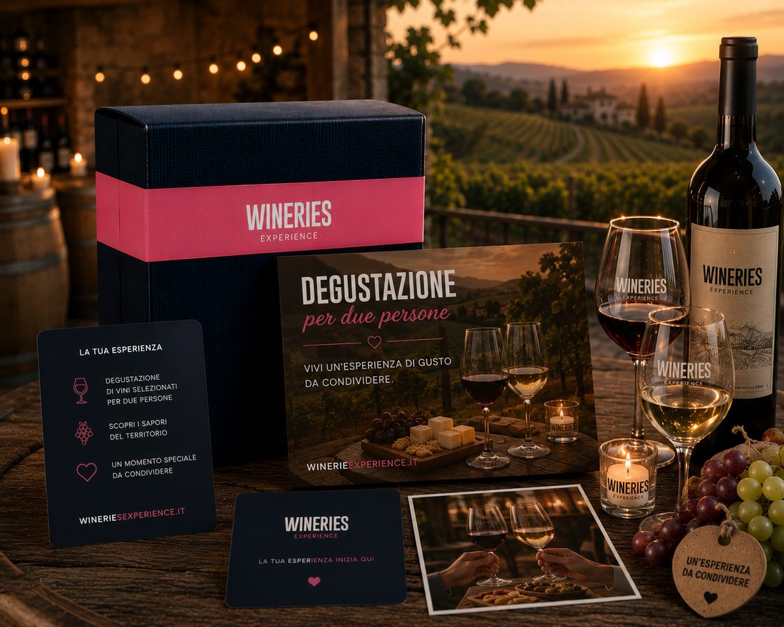 Gift Card Degustazione per due persone - Cofanetto Regalo WINERIES