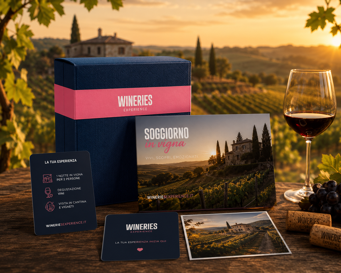 Gift Card Soggiorno in vigna - Cofanetto Regalo WINERIES